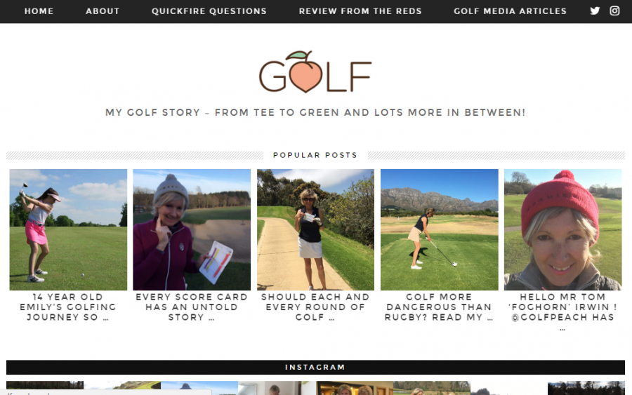Golf Peach Blog