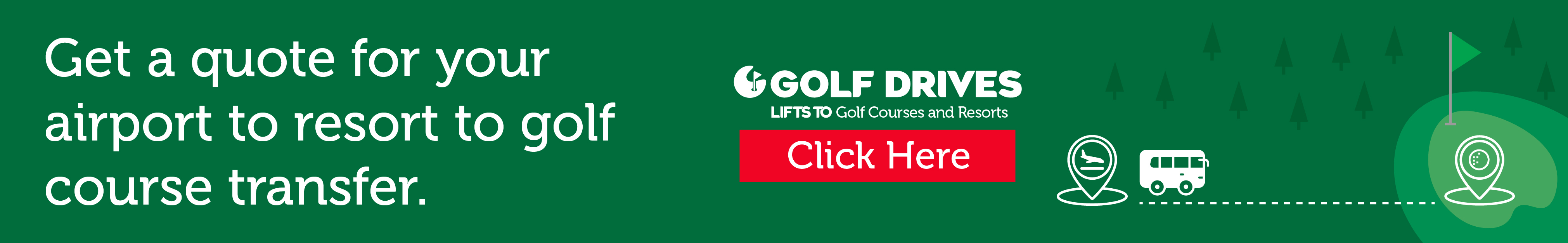 Get a quote for your airport to resort to golf course transfer