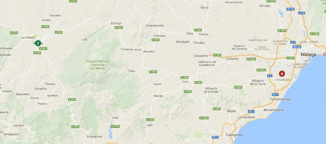 Transfers from Malaga Airport to Ronda